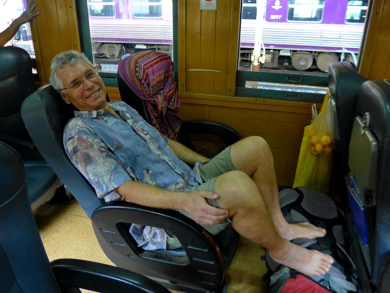 In the train between Bangkok and Chiang Mai - 2nd class